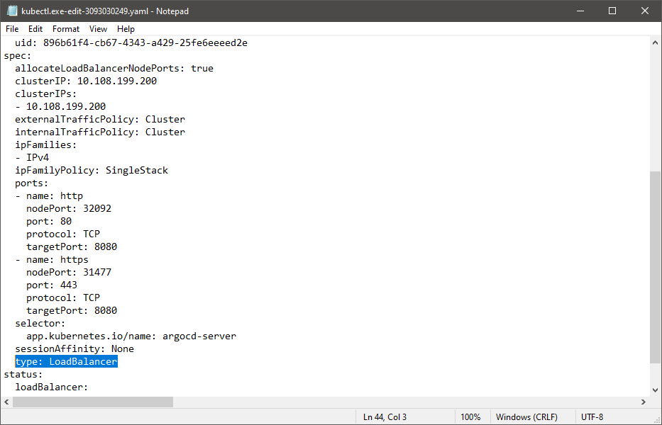 Kubectl config