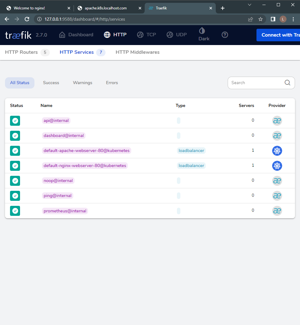 Traefik Interface with Kubernetes Routing